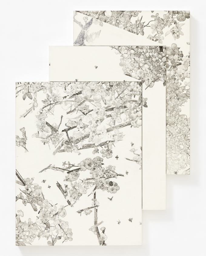 진민욱, Deepen, 100.5×74.7㎝, 변형 비단 캔버스에 먹, 채색, 2022. (사진=영은미술관 제공)