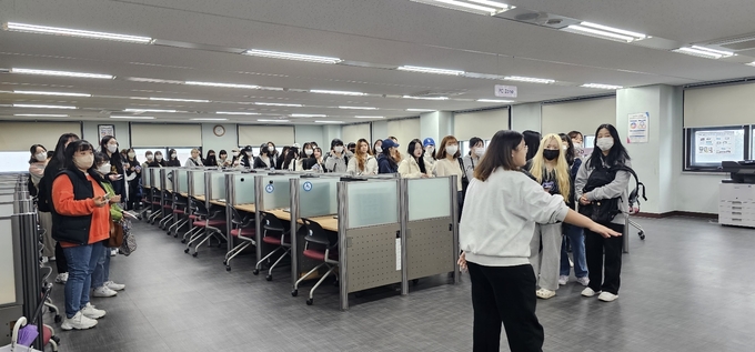 오산 대학교 2023학년도 도서관 정보 활용 교육 장면(사진=오산대학교 제공)