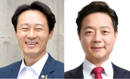 (왼쪽부터)더불어민주당 이탄희 후보와 국민의힘 김범수 후보
