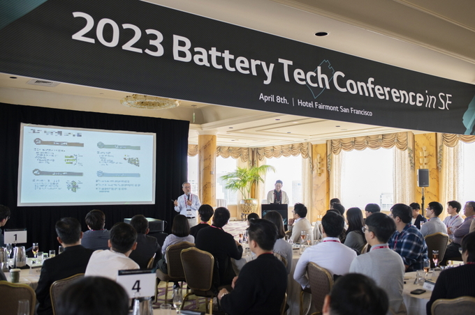 LG에너지솔루션이 8일(현지시간) 미국 샌프란시스코에서 글로벌 인재 채용 행사 BTC(Battery Tech Conference)를 진행하고 있다. (사진=LG에너지솔루션 제공)