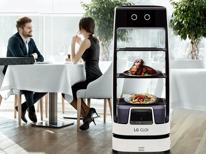 LG전자의 3세대 LG 클로이 서브봇 (사진=LG전자 제공)