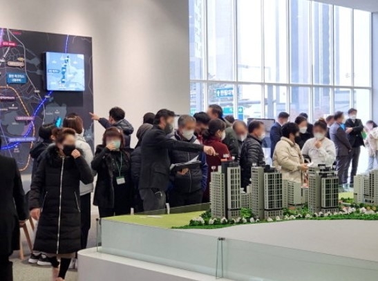 동탄 파크릭스 견본주택 내부 이미지 (사진=현대건설 컨소시엄 제공)