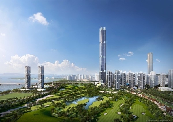 송도 6·8공구 랜드마크타워 조감도. ( 사진 = 인천경제청 제공 )