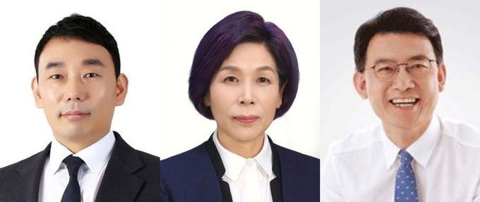 (왼쪽부터)김용민 국회의원, 최민희 전 국회의원, 최현덕 전 남양주시부시장