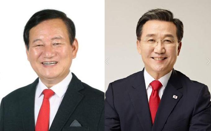 (왼쪽부터) 심규철 변호사, 최진학 당협위원장 (사진=경기신문DB)
