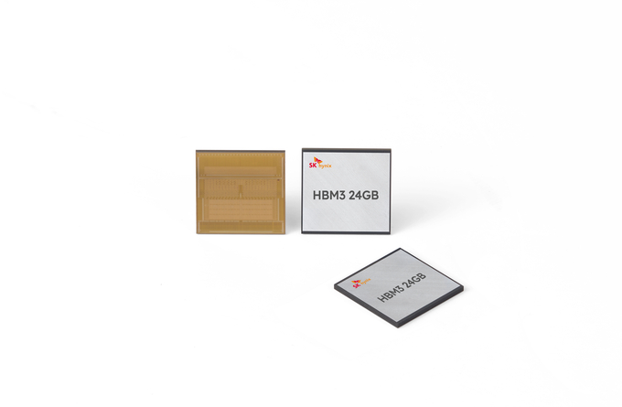 SK하이닉스의 HBM3 24GB제품 (사진=SK하이닉스 제공)