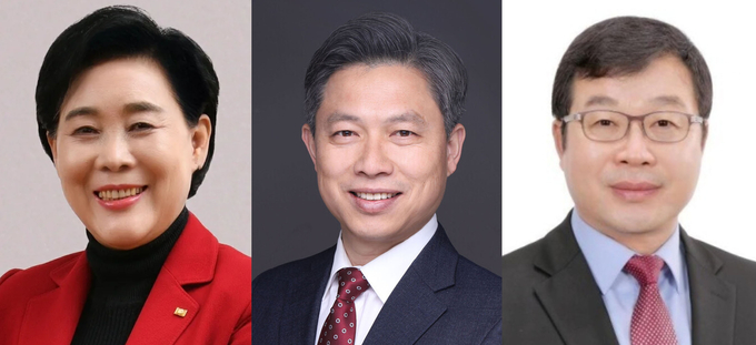 (왼쪽부터)김필례 전 고양시의회 의장, 최국진 전 고양시의원, 이균철 국민의힘 중앙위원회 상임고문.(사진=경기신문DB)