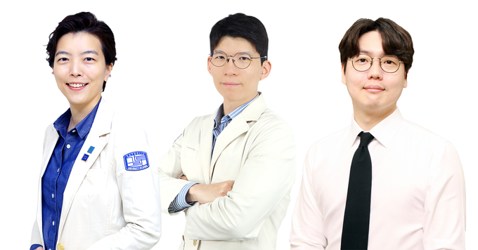 성빈센트병원 정형외과 김윤정 교수, 최연호 교수, 양수빈 물리치료사. (사진=성빈센트병원 제공)