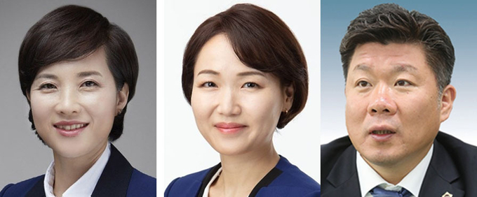 (왼쪽부터) 유은혜 전 장관, 홍정민 국회의원, 최승원 전 경기도의원.(사진=경기신문 DB)