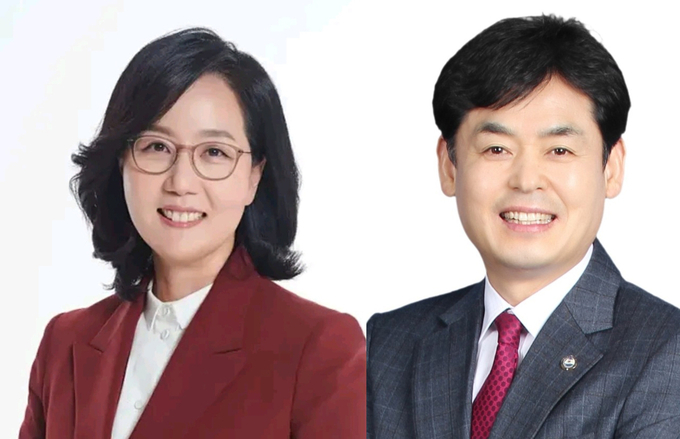 (왼쪽부터) 김현아 당협위원장, 길종성 영토지킴이 독도사랑회장.(사진=경기신문 DB)