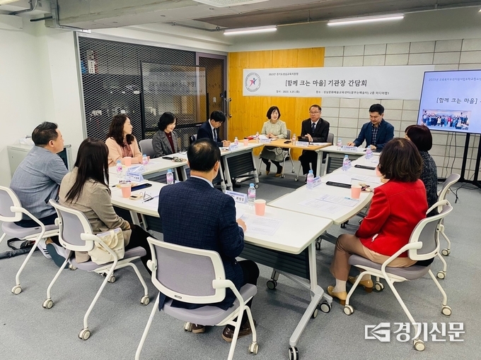 교육복지네트워크 기관장 간담회가 진행되고 있다. (사진=성남교육지원청 제공)