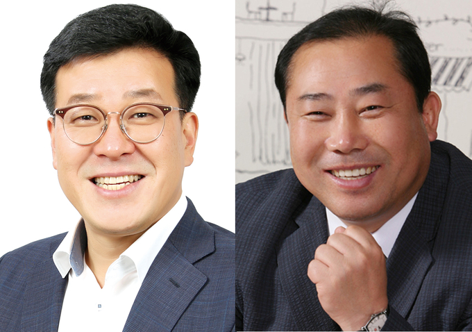 (왼쪽부터) 최돈익 당협위원장, 장경순 전 안양만안당협위원장.(사진=경기신문 DB)