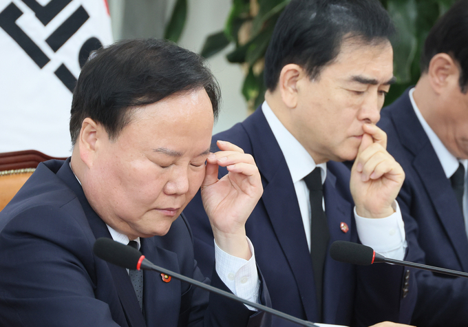 국민의힘 김재원(왼쪽) 최고위원과 태영호(오른쪽) 최고위원. (사진=연합뉴스)