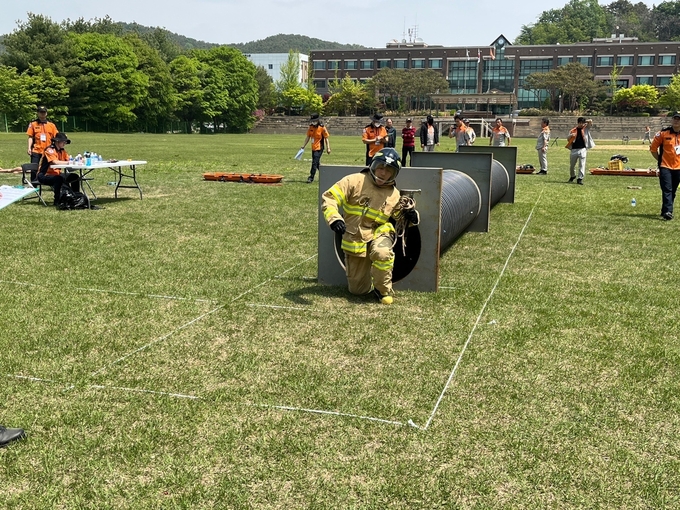  4일 경기도소방학교에서 ‘의용소방대 소방기술경연대회’가 열렸다. (사진=경기도소방재난본부 제공)