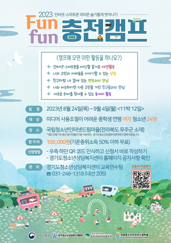 2023 펀 펀(Fun fun) 충전캠프 포스터. (사진=경기도 제공)