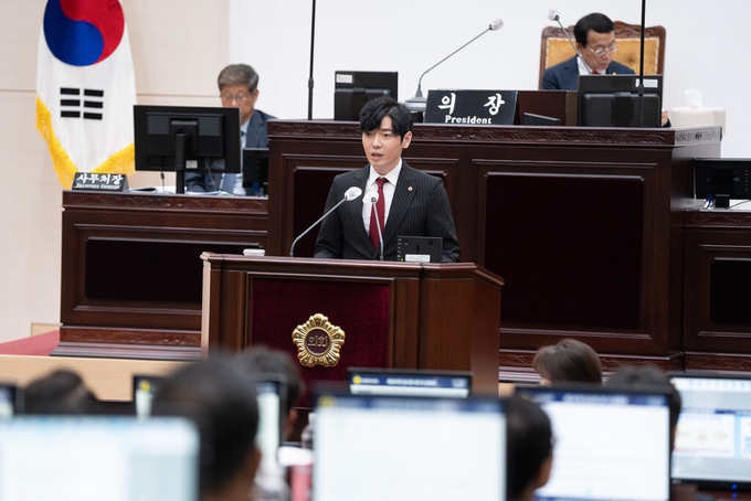 김용희 인천시의원이 제287회 인천시의회 임시회에서 5분 자유발언을 하고 있다. ( 사진 = 인천시의회 제공 )