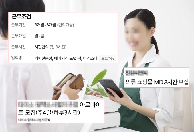 사진 이해를 돕기 위한 자료 사진. (사진=이미지투데이/알바몬·알바천국 갈무리)