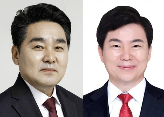 (왼쪽부터) 권태진(61) 당협위원장, 김기남 크레오의원 원장. (사진=경기신문 DB)