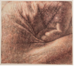 김수호, 문 없는 문, 장지에 분채, 74x82cm, 2019. (사진=영은미술관 제공)