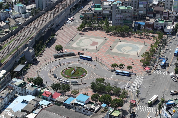 동인천역 북광장 모습. ( 사진 = 동구 제공 )