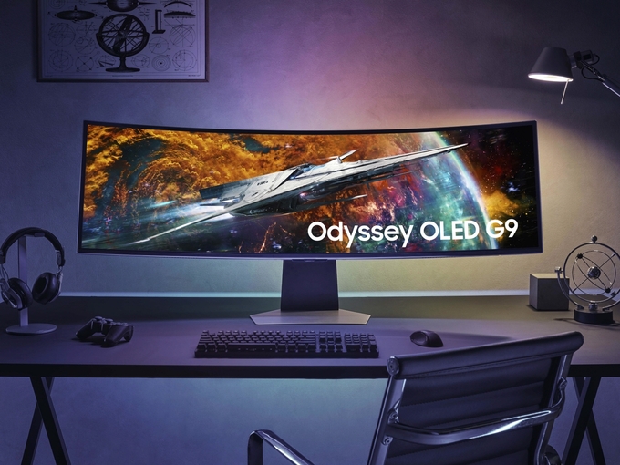 OLED 게이밍 모니터 '오디세이 OLED G9' 제품 이미지. (사진=삼성전자 제공)