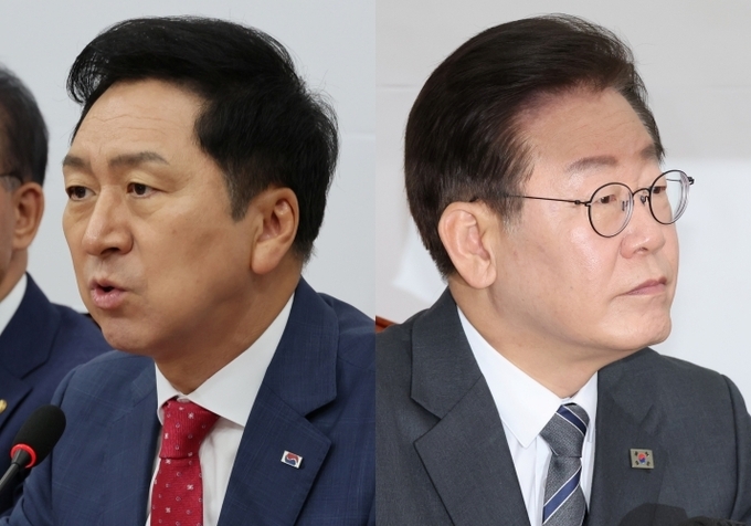 김기현 국민의힘(왼쪽)·이재명 더불어민주당 대표. (사진=연합뉴스)
