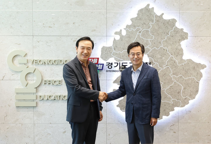  16일 임태희 경기도교육감이 김동연 경기도지사와 만남을 가졌다. (사진=임태희 경기도교육감 사회관계망서비스)