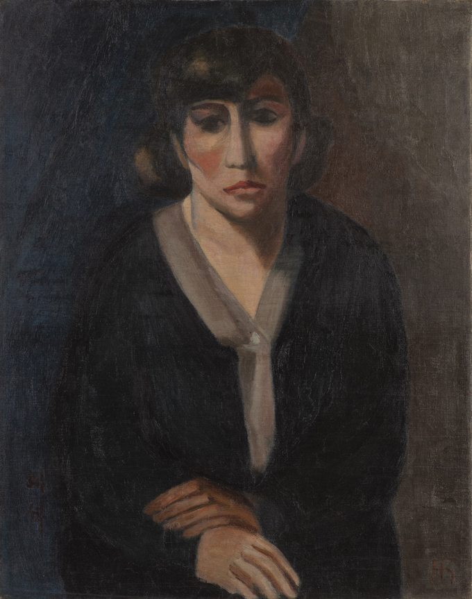 나혜석, 자화상, 1928 추정, 캔버스에 유채, 89x76cm, 수원시립미술관 소장. (사진=경기도미술관 제공)