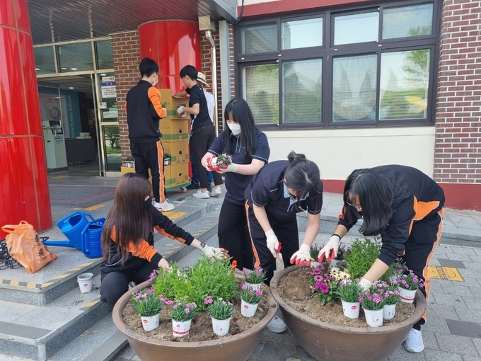 오산 성호고가 탄소 중립 실천 위한 환경교육주간 운영하고 있다. (사진= 성호고등학교 제공)