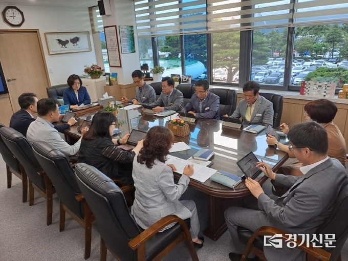 안성시 반부패 청렴 추진 회의 모습(사진=안성시 제공)