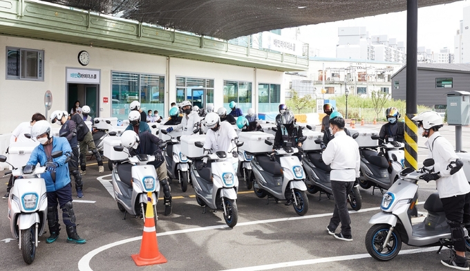 물류서비스 전담 우아한청년들이 배달서비스 공제조합을 출범했다. (사진=우아한형제들 제공)
