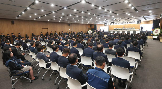 故김미정 도의원 영결식. (사진=경기도의회 제공)