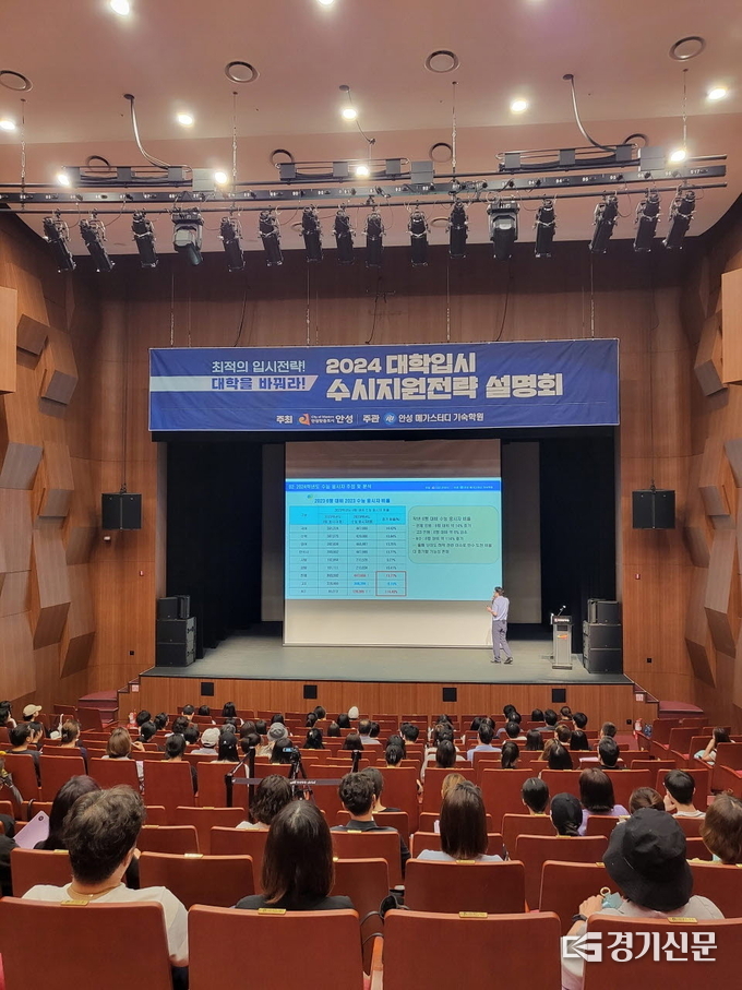 안성맞춤 대학입시 수시지원전략 설명회 모습. (사진=안성시 제공)