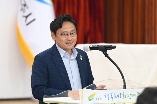 지난 1일 여주시청에서 오후석 경기도 행정2부지사가 여주시 공직자들을 대상으로 경기북부특별자치도 설치 추진 공직자 설명회를 진행하고 있다. (사진=경기도 제공)