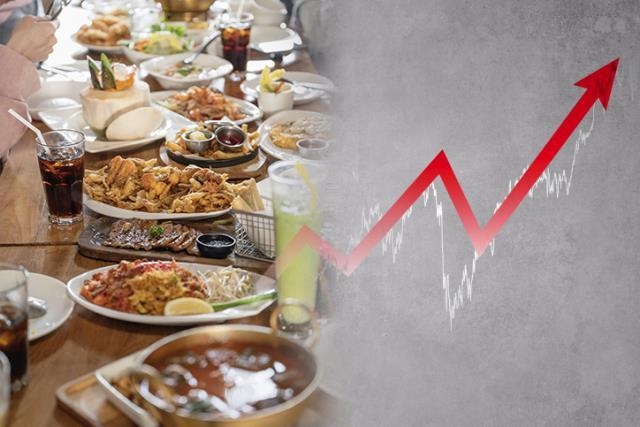 올해 1~7월 외식비 오르자 '근원물가' 4.5% 상승. (사진=게티이미지 뱅크)