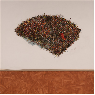 공간별곡, Peinture Spatiale, Acrylic on canvas , Nouage, 150x150, 2002년. (사진=더갤러리 제공)
