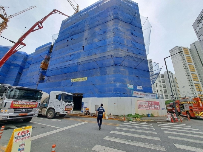 안성시 옥산동 사고 현장. (사진=경기도소방재난본부 제공)