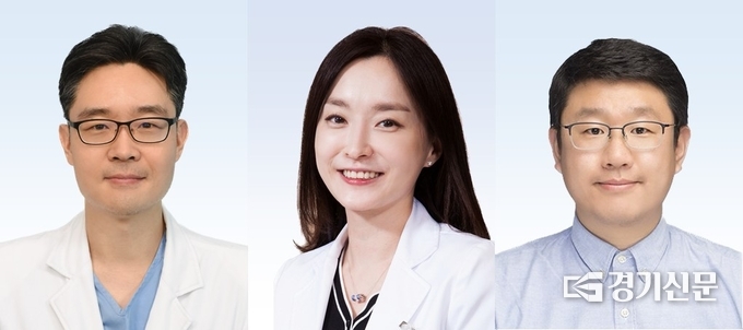 (사진 왼쪽부터)분당서울대병원 소화기내과 신철민 교수, 서울대병원 강남센터 소화기내과 진은효 교수, 숭실대학교 정보통계보험수리학과 한경도 교수. (사진=분당서울대병원 제공)