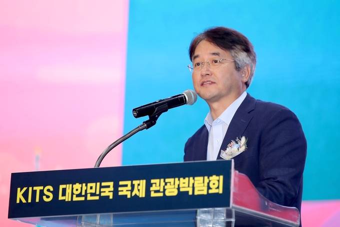 이동환 고양시장이 환영사를 하고있다. (사진=고양시 제공)