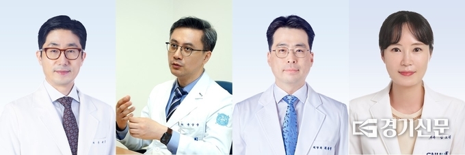 (사진 왼쪽부터)안과 우세준 교수, 피부과 윤상웅 교수, 최종원 교수, 김보리 교수. (사진=분당서울대병원 제공)