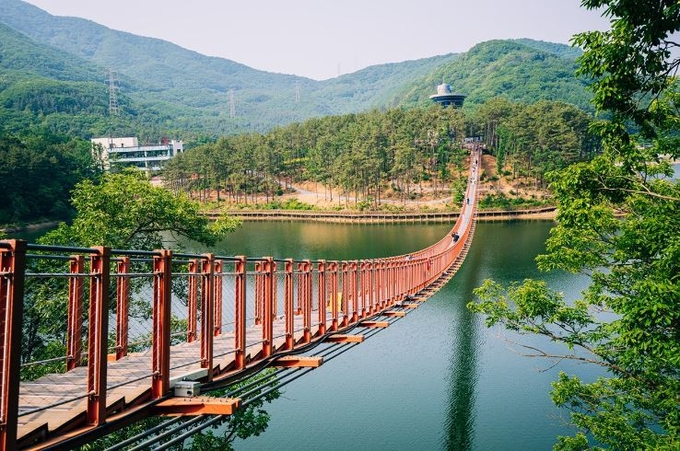 마장호수 출렁다리. (사진=파주시 제공)