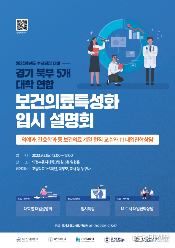 입시설명회 포스터. (사진=을지대학교 제공)