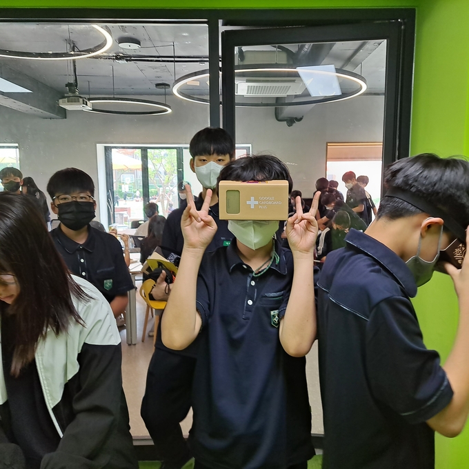 용인특례시 대지중학교 학생들이 파주 DMZ를 방문했다. (사진=대지중 제공)