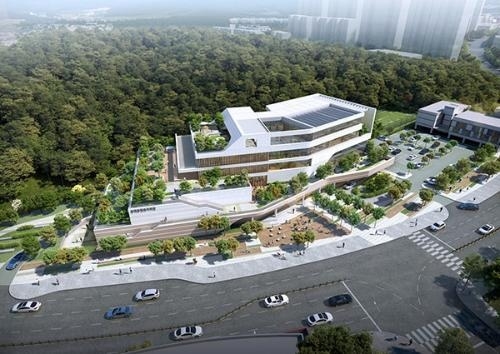 동백종합복지회관 건립사업 건축설계 공모작. (사진=용인특례시 홈페이지 갈무리.)