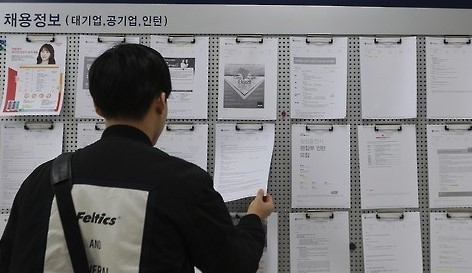 한 대학가의 취업정보 게시판. (사진=연합뉴스 제공)
