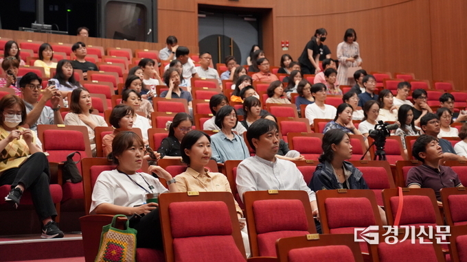 영화 ‘다음 소희’의 GV(관객과의 대화) 상영 모습(사진=안성시 제공)