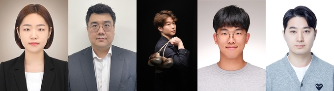 제5회 청년상 수상자(왼쪽부터 서지현, 손현, 박창훈, 공혁준, 이은종씨).(사진=안양시 제공)