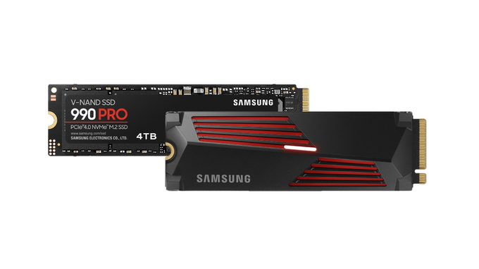 삼성전자가 출시한 SSD '990 PRO' 시리즈의 4TB 제품. (사진=삼성전자 제공)