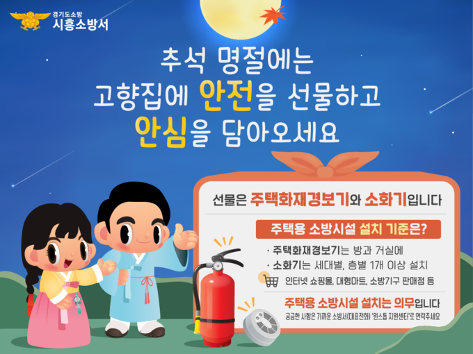 시흥소방서 오는 27일까지 추석 연휴 대비 화재안전대책 추진에 총력을 기울이고 있다. (사진=시흥소방서 제공).