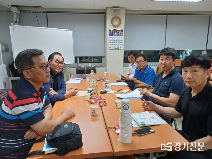 신상진 성남시장의 주민소환을 결정하는 시민공대위 합동회의가 진행되고 있다. (사진=시민공대위 제공) 